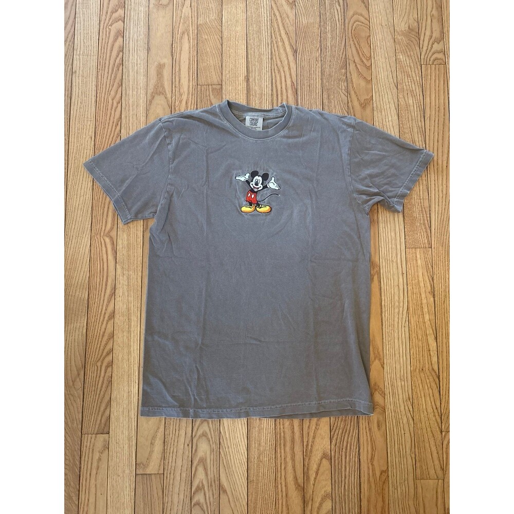 Mickey Mouse tshirt mocha brown graphic tee top teens oversized Disney vacation